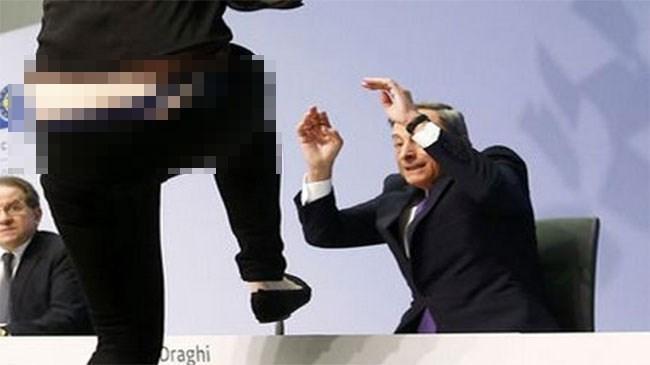 Avrupa Merkez Bankası Başkanı Draghi'ye saldırı | Genel Haberler